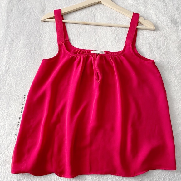 Zara Silky Keyhole Cutout Neckline Tank Top - Picture 3 of 10